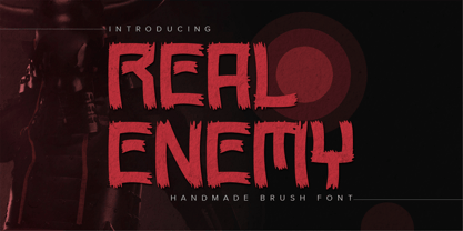 Real Enemy Font Poster 1