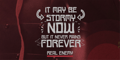 Real Enemy Font Poster 3