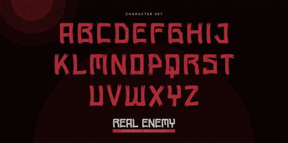 Real Enemy Font Poster 6