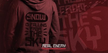 Real Enemy Font Poster 4