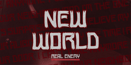 Real Enemy Font Poster 5