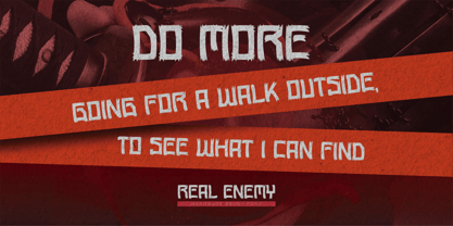 Real Enemy Font Poster 2