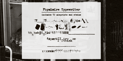Populaire Typewriter Font Poster 9