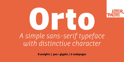 Orto Font Poster 1