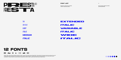 Presta Font Poster 3