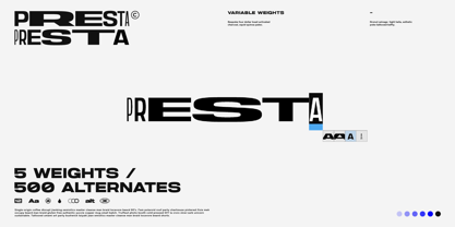 Presta Font Poster 5