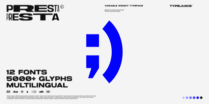 Presta Font Poster 9