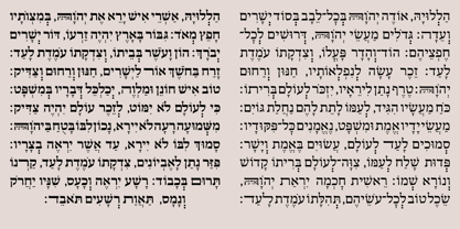 Hebrew Kria Tanach Fuente Póster 4