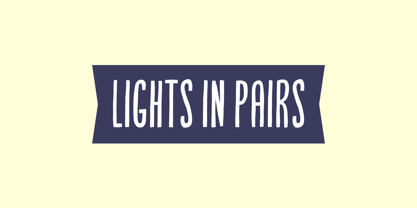 Lights in Pairs Font Poster 1
