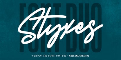 Styxes Font Poster 1