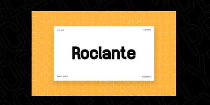 Roclante Display Font Poster 4