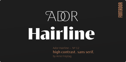Ador Hairline Font Poster 1