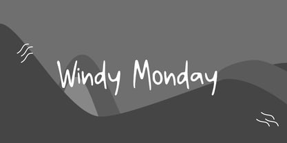 Windy Monday GT Font Poster 1