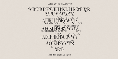 Athina Font Poster 10
