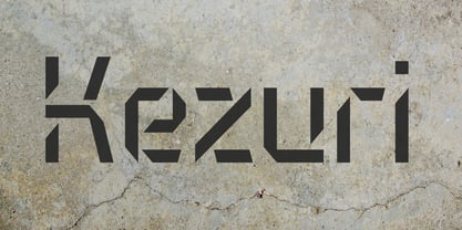 Kezuri Font Poster 2