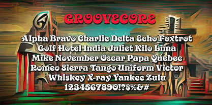Groovecore Font Poster 2