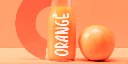 Tropical Orange Font Poster 7