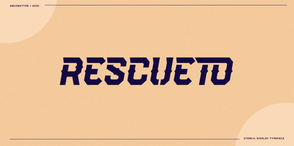 Rescueton Font Poster 1