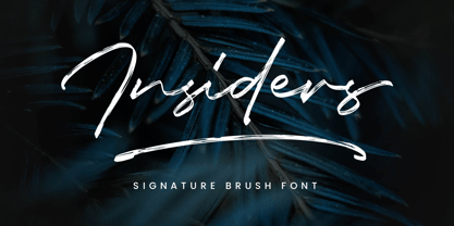 Insiders Font Poster 1