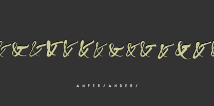 Ampersanders Font Poster 4