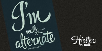 Hipster Script Pro Font Poster 2