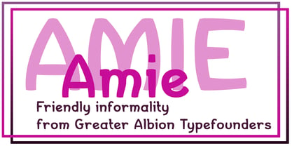Amie Font Poster 1