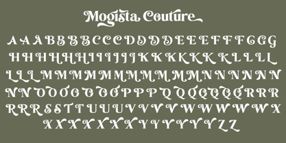 Mogista Couture Font Poster 15