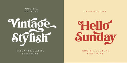 Mogista Couture Font Poster 2