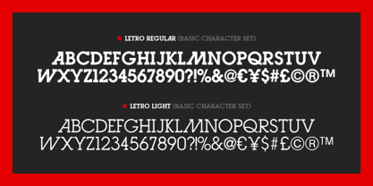Letro Font Poster 3