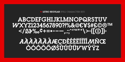 Letro Font Poster 5