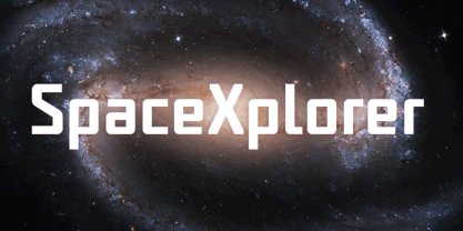 Spacexplorer Font Poster 1