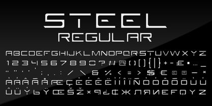 Steel Font Poster 6
