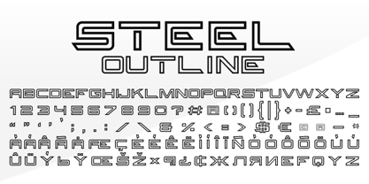Steel Font Poster 7