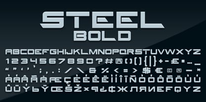 Steel Font Poster 8