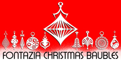 Fontazia Christmas Baubles Font Poster 3