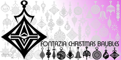 Fontazia Christmas Baubles Font Poster 2