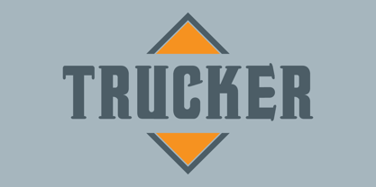 Trucker Font Poster 1
