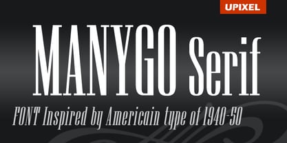 Manygo Serif Fuente Póster 1