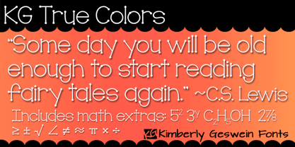 KG True Colors Font Poster 1