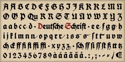 Deutsche Schrift Font Poster 3