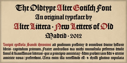 Alter Gotisch Font Poster 2