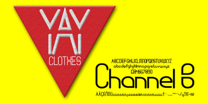 Channel B Font Poster 2