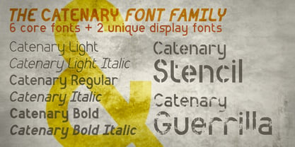 Catenary Font Poster 4