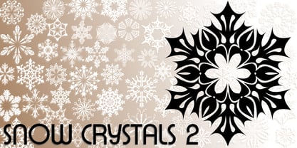 Snow Crystals 2 Font Poster 4