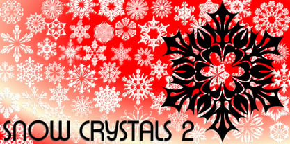 Snow Crystals 2 Font Poster 5