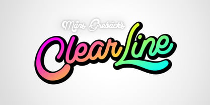 Clear Line Font Poster 1