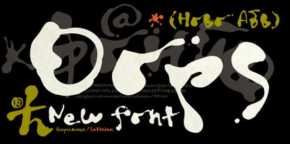 Oops Font Poster 2