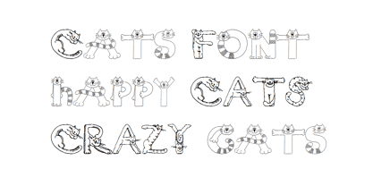 Cats Font Poster 1