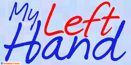 My Left Hand Font Poster 1