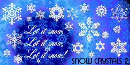 Snow Crystals 2 Font Poster 3
